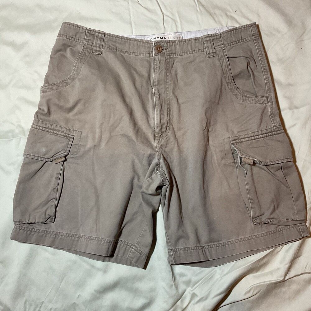 Men’s Cargo Shorts Tan Sonoma Jeans Size 38